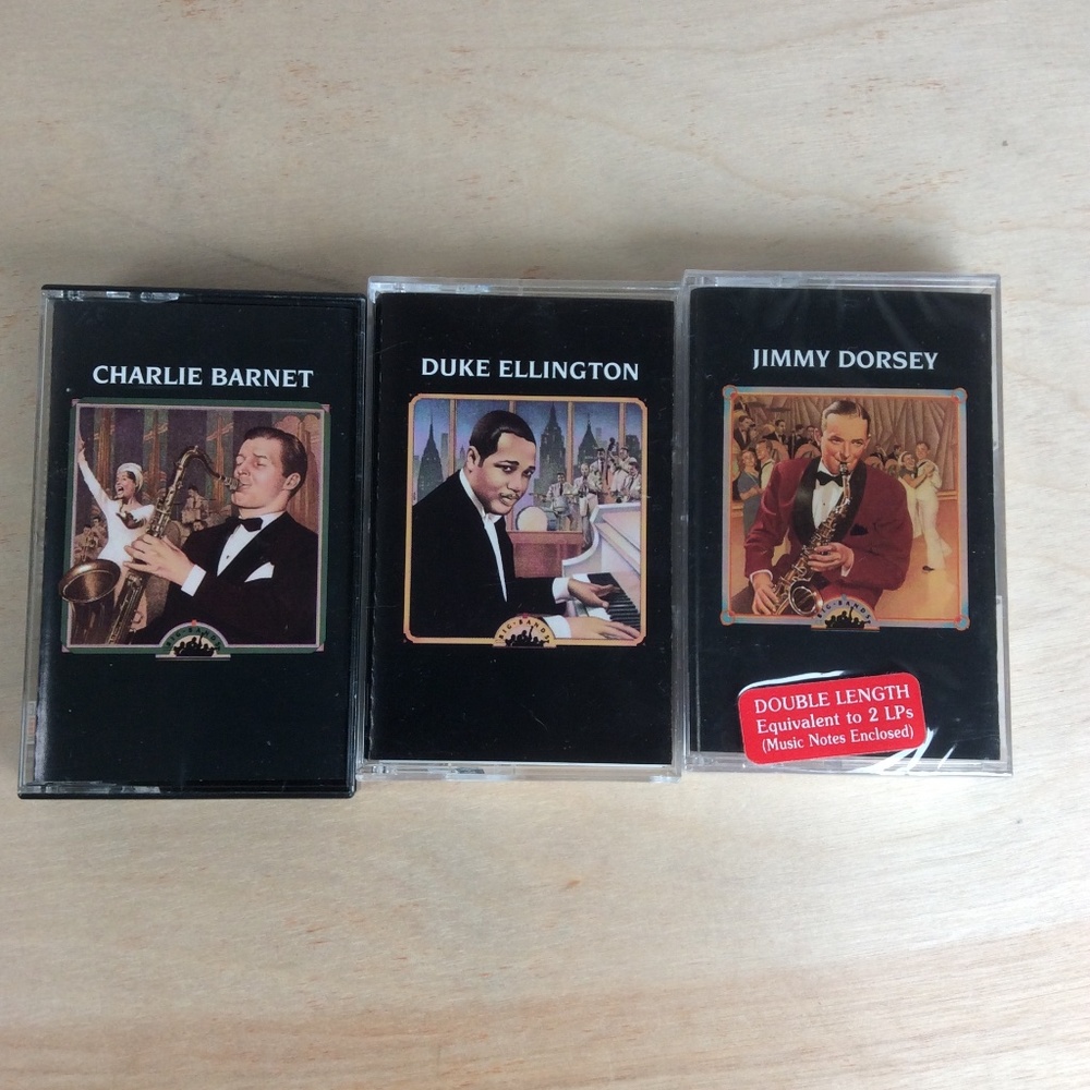 Time Life Big Bands Cassette Tapes Duke Ellington Jimmy Dorsey Charlie Barnet